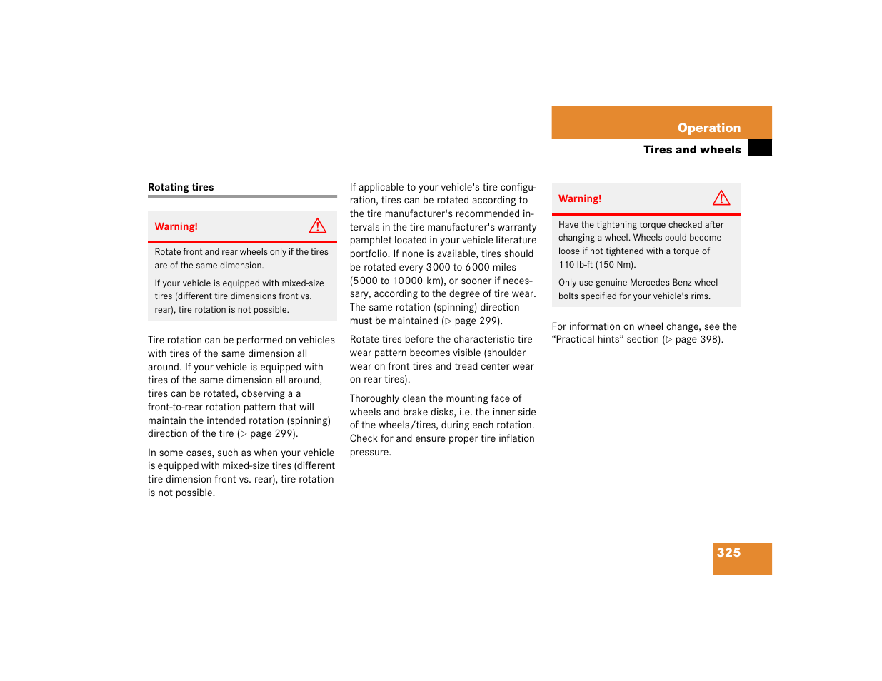 Mercedes-Benz S-Class User Manual | Page 327 / 474