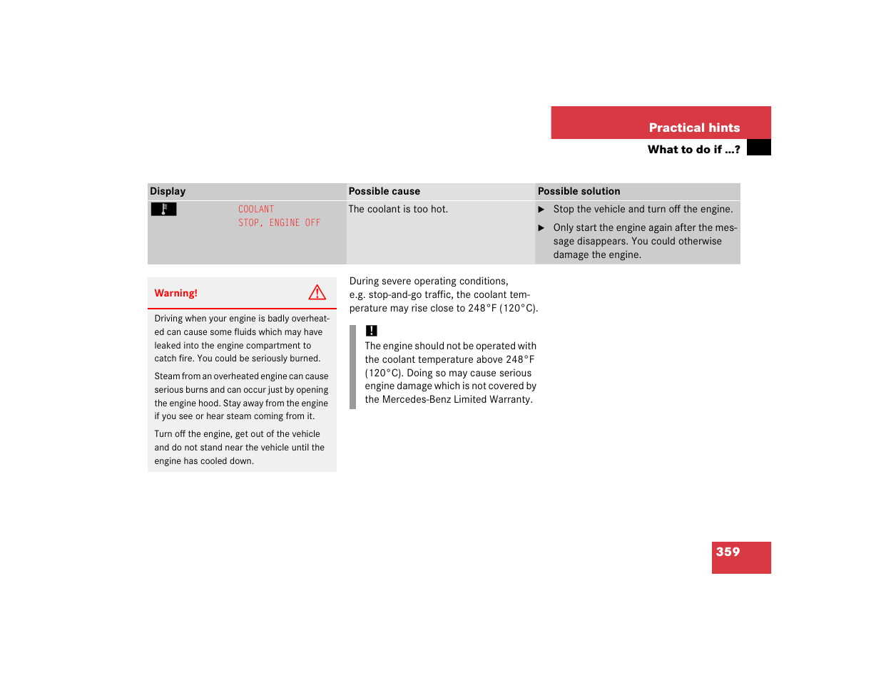 Mercedes-Benz S-Class User Manual | Page 361 / 474