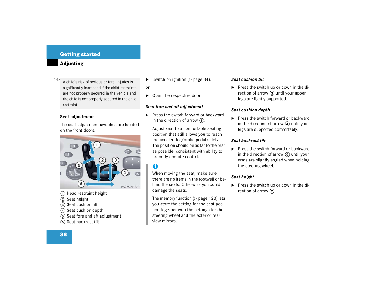 Mercedes-Benz S-Class User Manual | Page 40 / 474