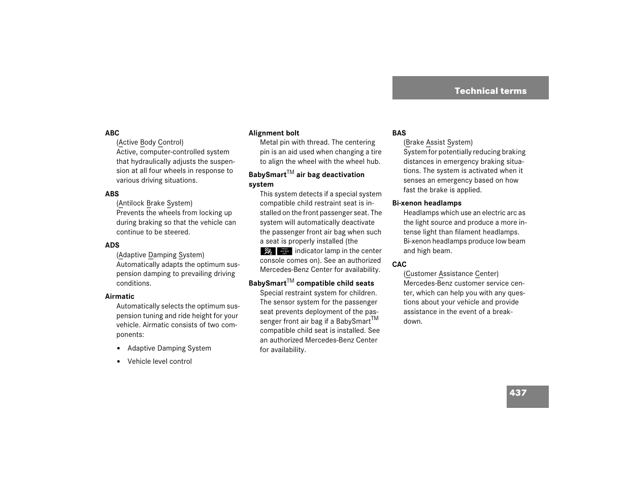 Mercedes-Benz S-Class User Manual | Page 439 / 474