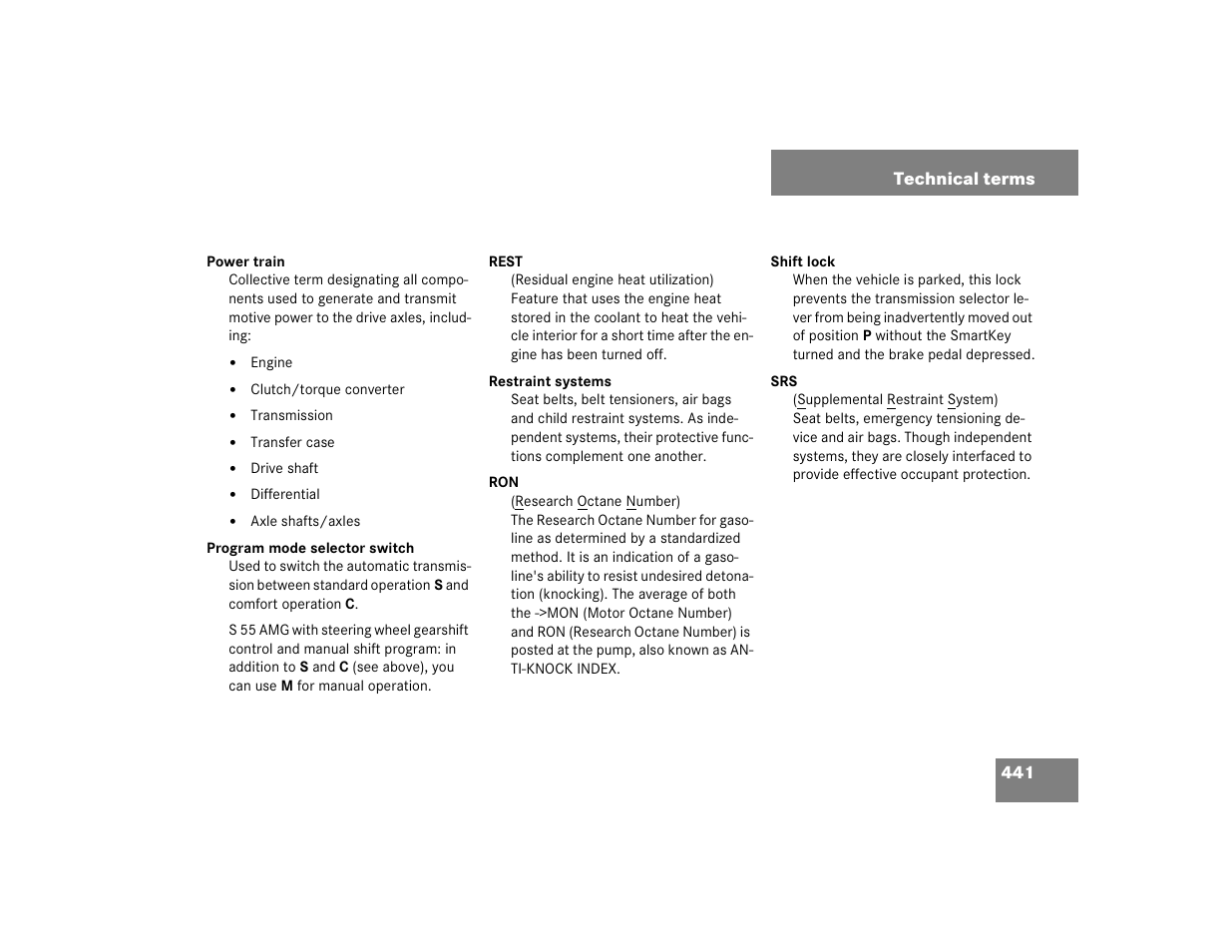 Mercedes-Benz S-Class User Manual | Page 443 / 474