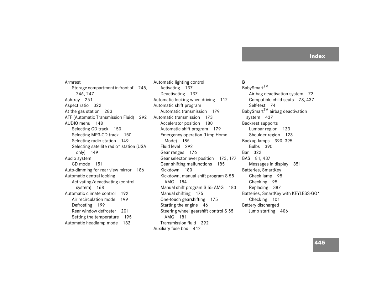 Mercedes-Benz S-Class User Manual | Page 447 / 474