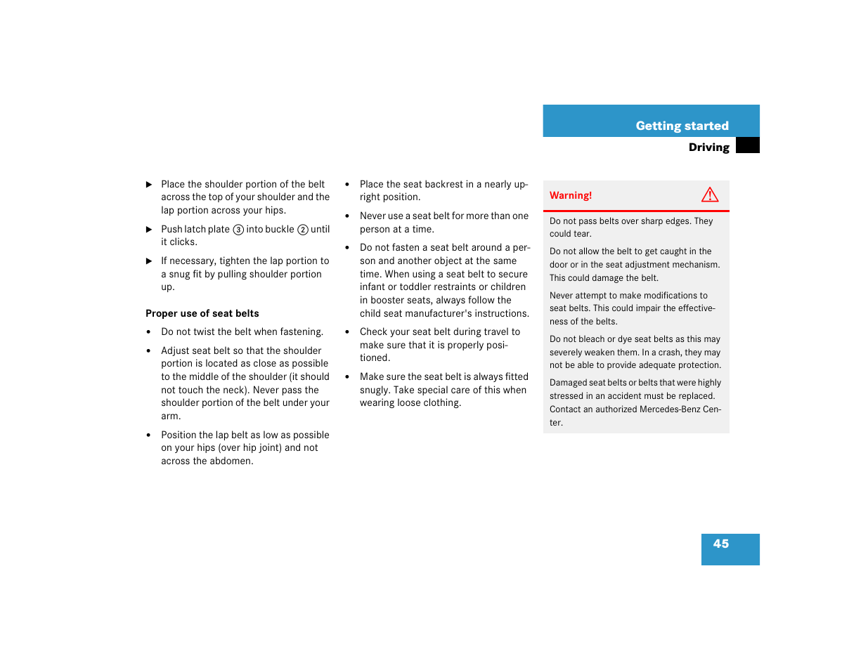 Mercedes-Benz S-Class User Manual | Page 47 / 474