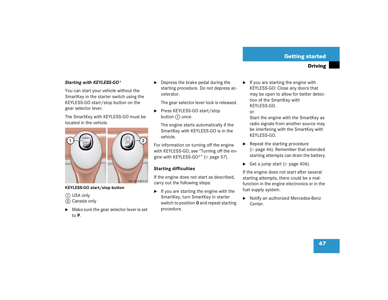 Mercedes-Benz S-Class User Manual | Page 49 / 474