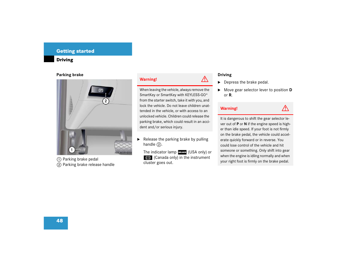 Mercedes-Benz S-Class User Manual | Page 50 / 474