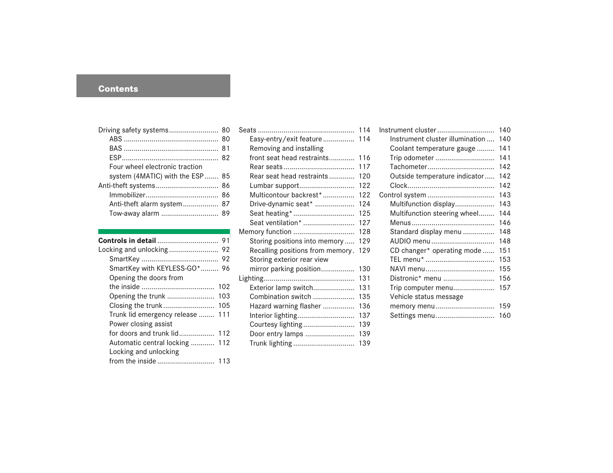 Mercedes-Benz S-Class User Manual | Page 6 / 474