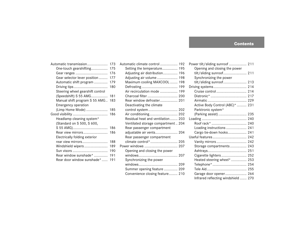 Mercedes-Benz S-Class User Manual | Page 7 / 474