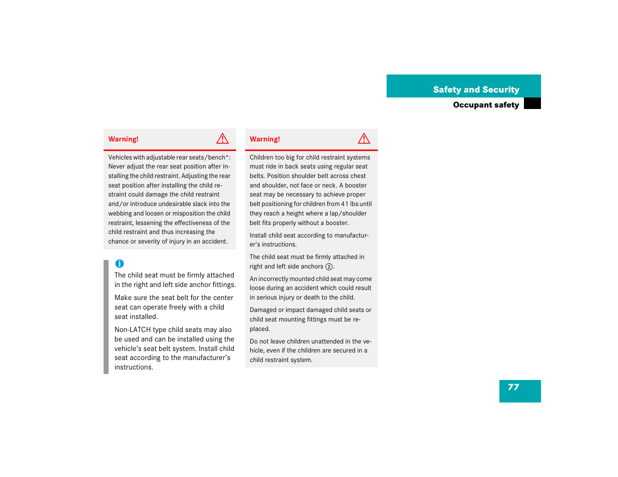 Mercedes-Benz S-Class User Manual | Page 79 / 474