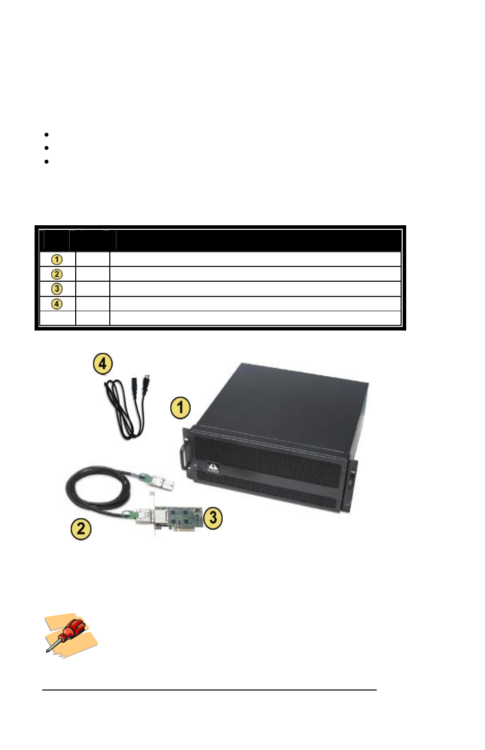 Pre-installation information, Parts list, Tools required for installation | Item qty item | Magma EB7R-x8 User Manual | Page 12 / 77