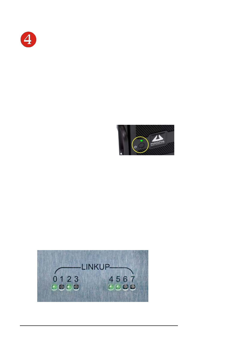 Applying power correctly, Starting up | Magma EB7R-x8 User Manual | Page 20 / 77