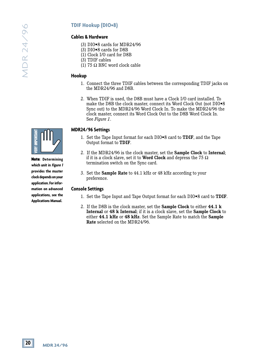 Mdr 24/ 96 | Magma MDR 24/96 User Manual | Page 20 / 44