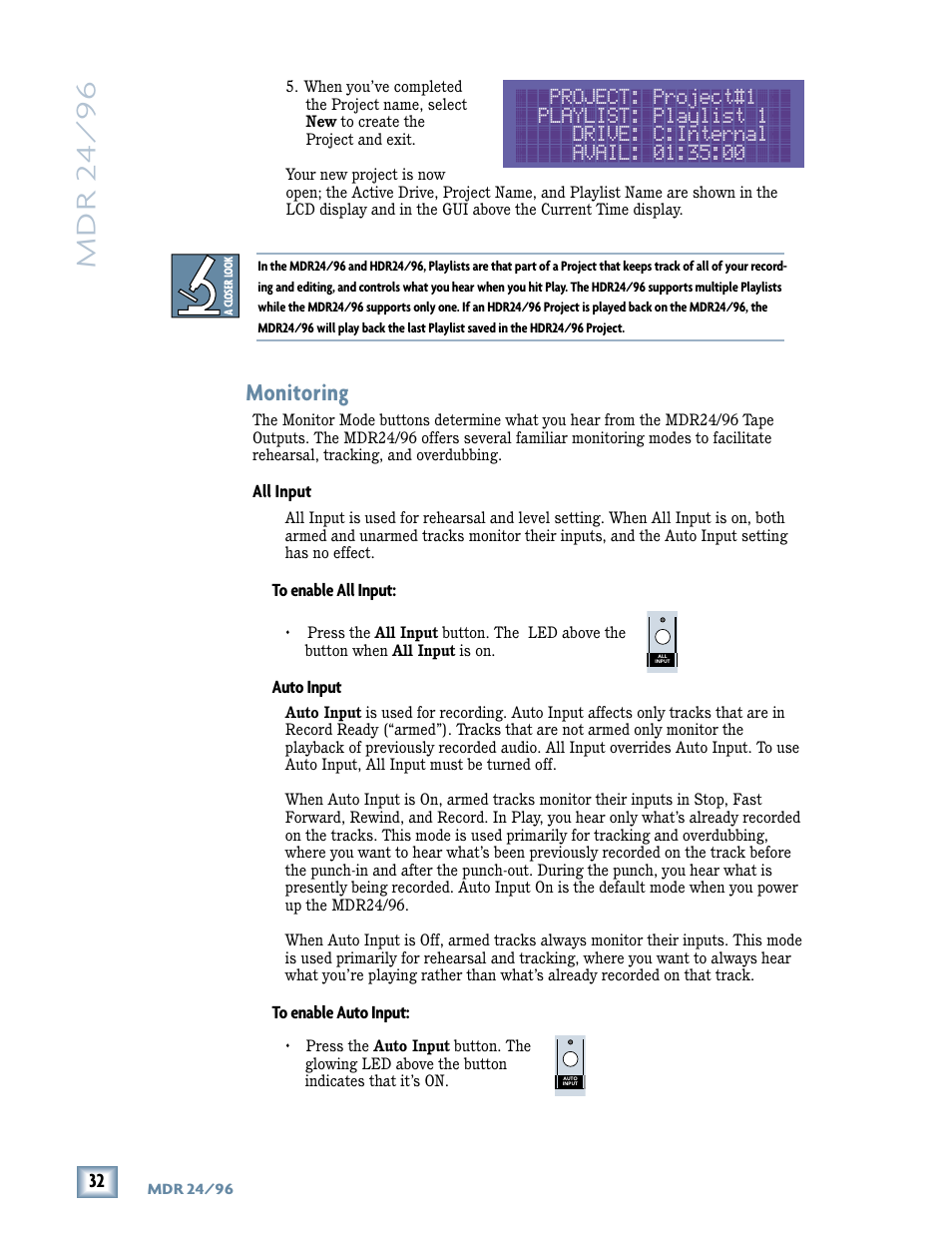 Mdr 24/ 96, Monitoring | Magma MDR 24/96 User Manual | Page 32 / 44