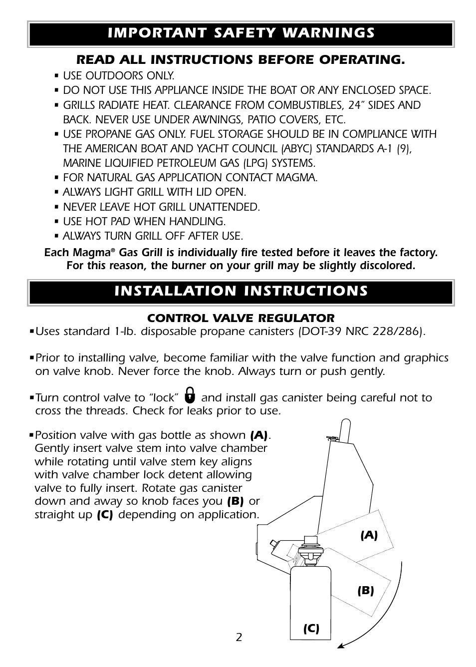 Magma A10-918 User Manual | Page 2 / 9