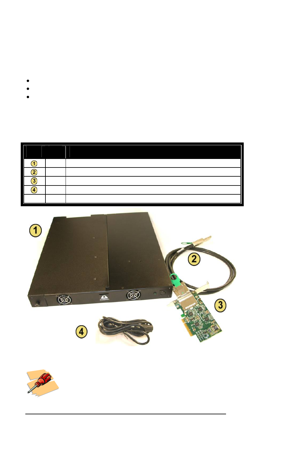 Pre-installation information, Parts list, Tools required for installation | Magma PCIe Expansion System EB2R User Manual | Page 10 / 74