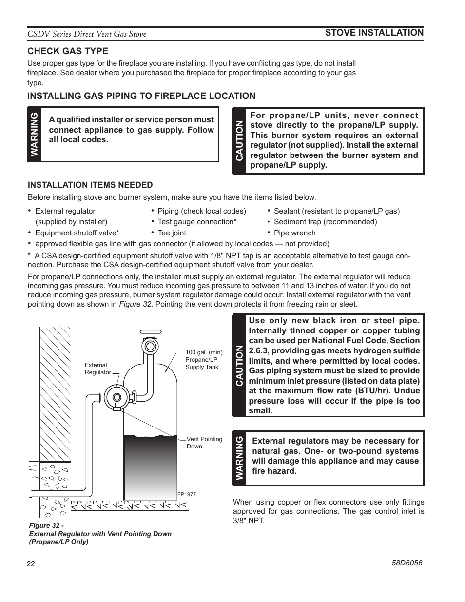 Monessen Hearth CSDV40SLP User Manual | Page 22 / 44