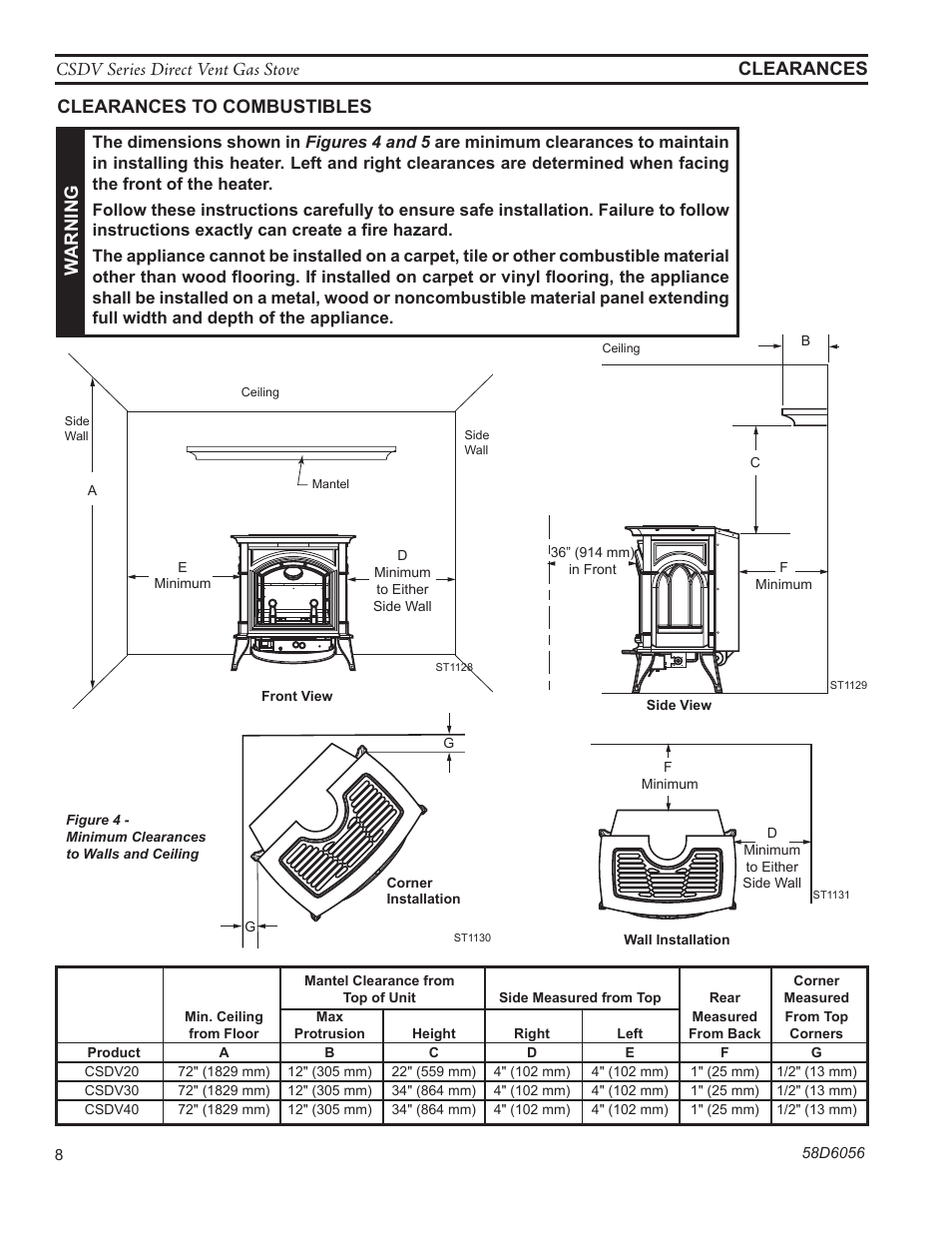 Monessen Hearth CSDV40SLP User Manual | Page 8 / 44