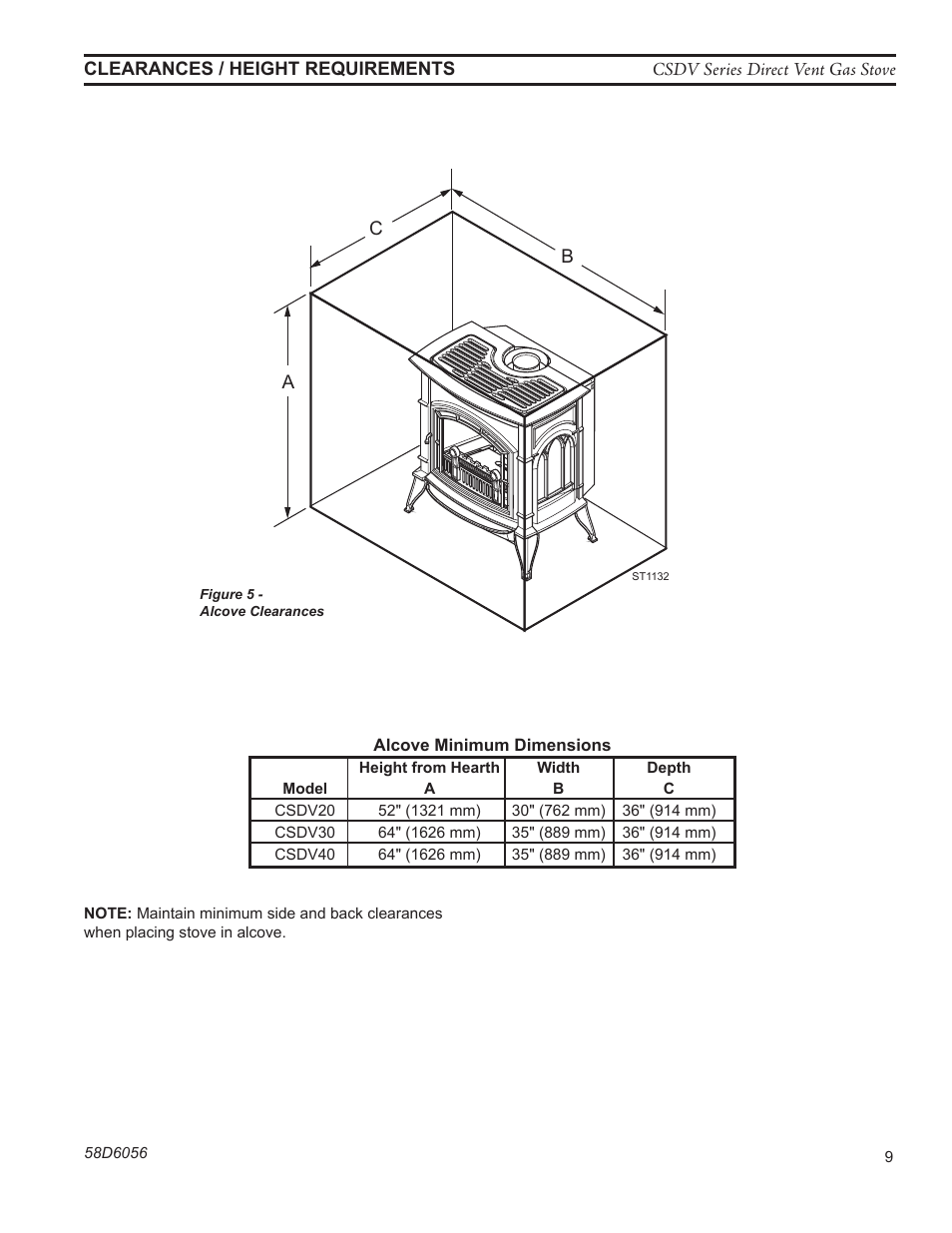 Monessen Hearth CSDV40SLP User Manual | Page 9 / 44