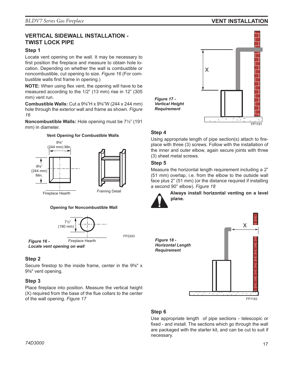Monessen Hearth BLDV7 SERIES BLDV500N/PV7;N/PSC7 User Manual | Page 17 / 60