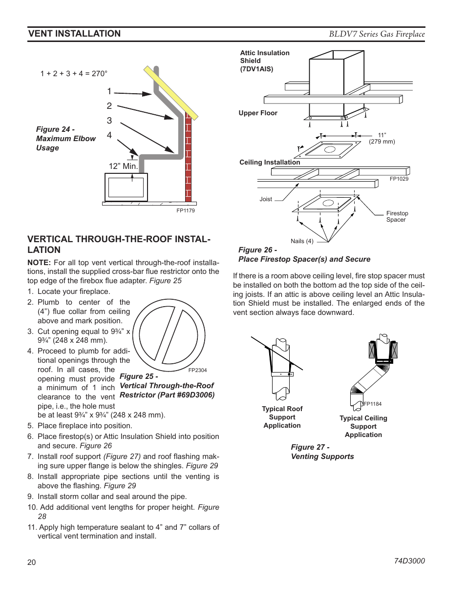 Monessen Hearth BLDV7 SERIES BLDV500N/PV7;N/PSC7 User Manual | Page 20 / 60