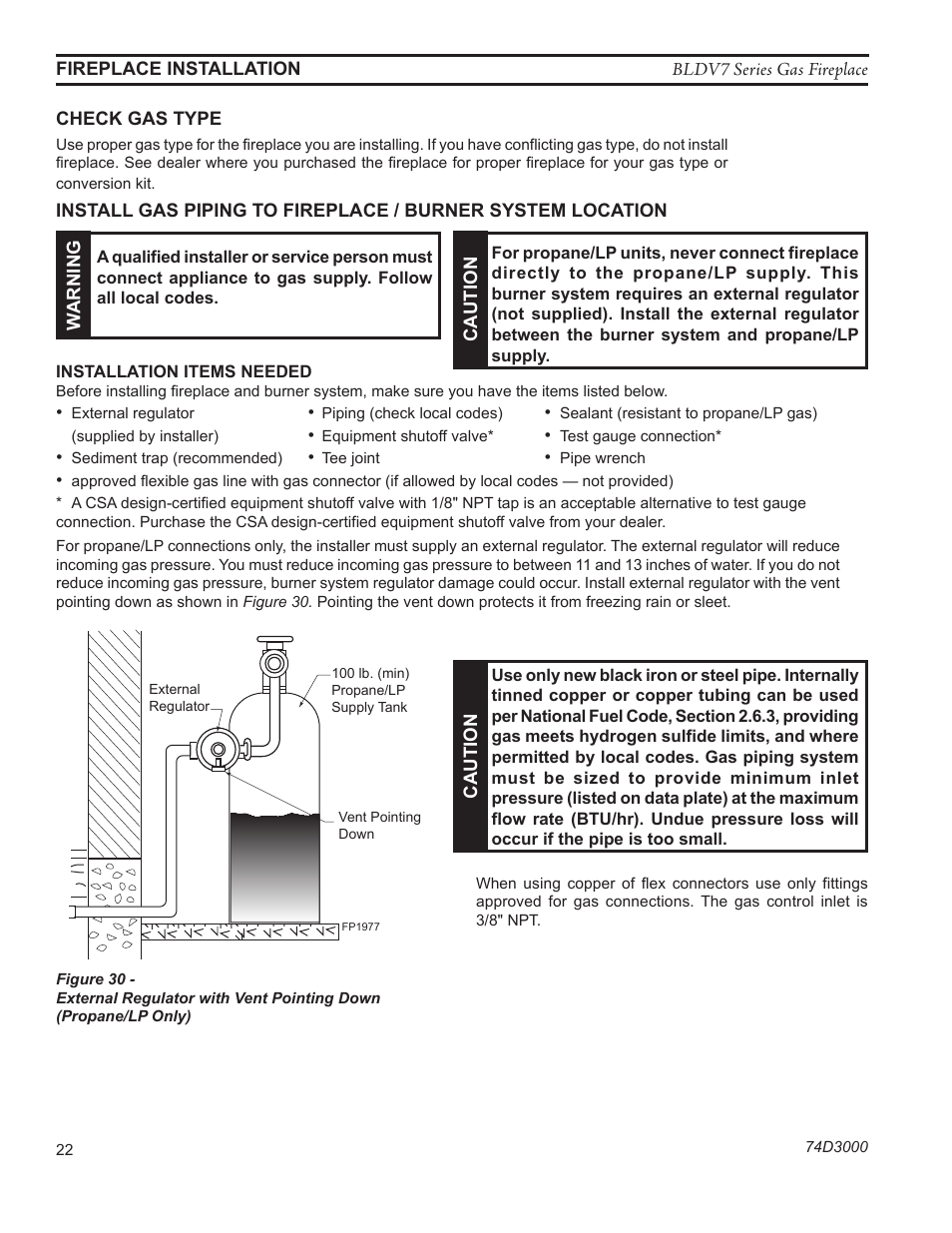 Monessen Hearth BLDV7 SERIES BLDV500N/PV7;N/PSC7 User Manual | Page 22 / 60