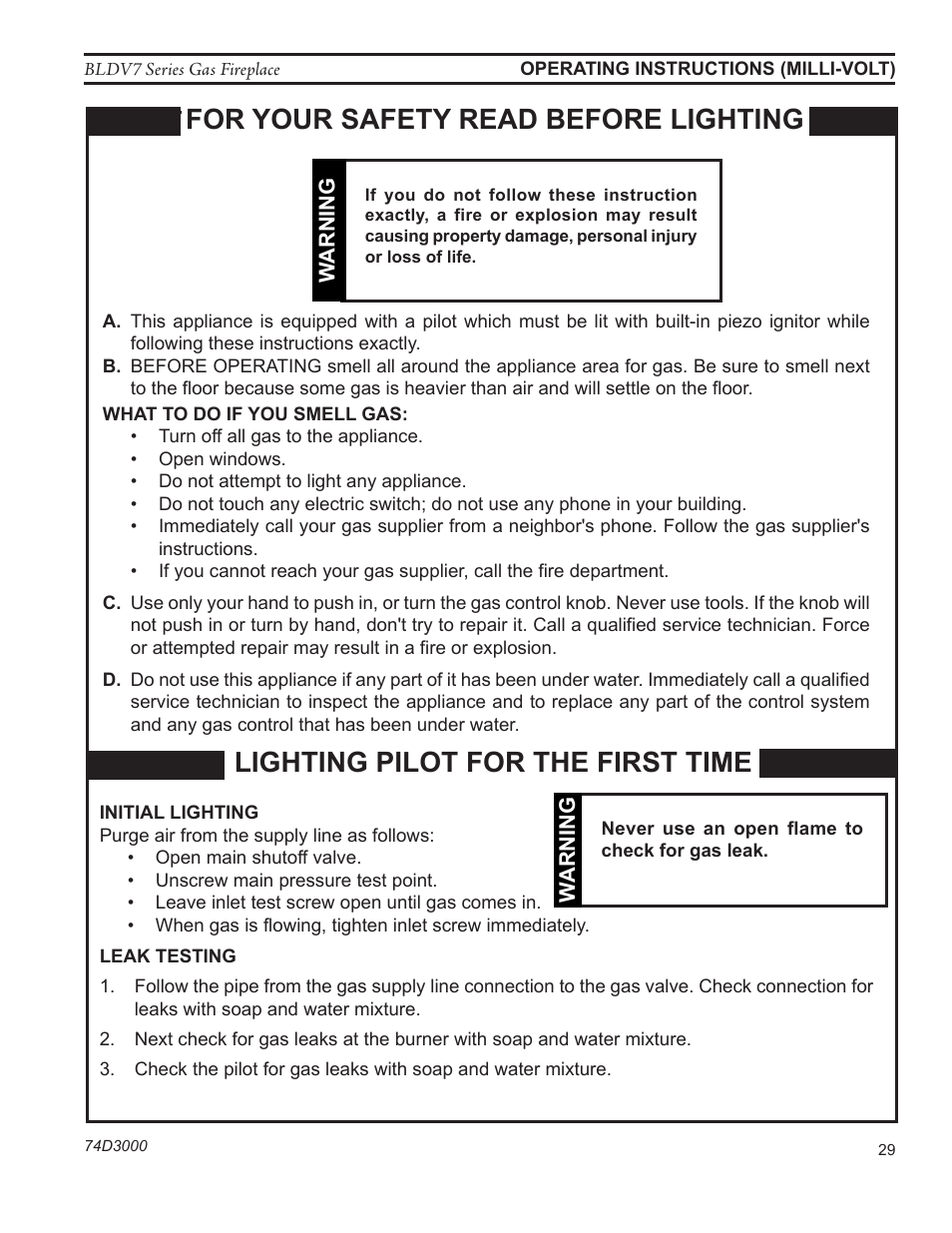 Monessen Hearth BLDV7 SERIES BLDV500N/PV7;N/PSC7 User Manual | Page 29 / 60