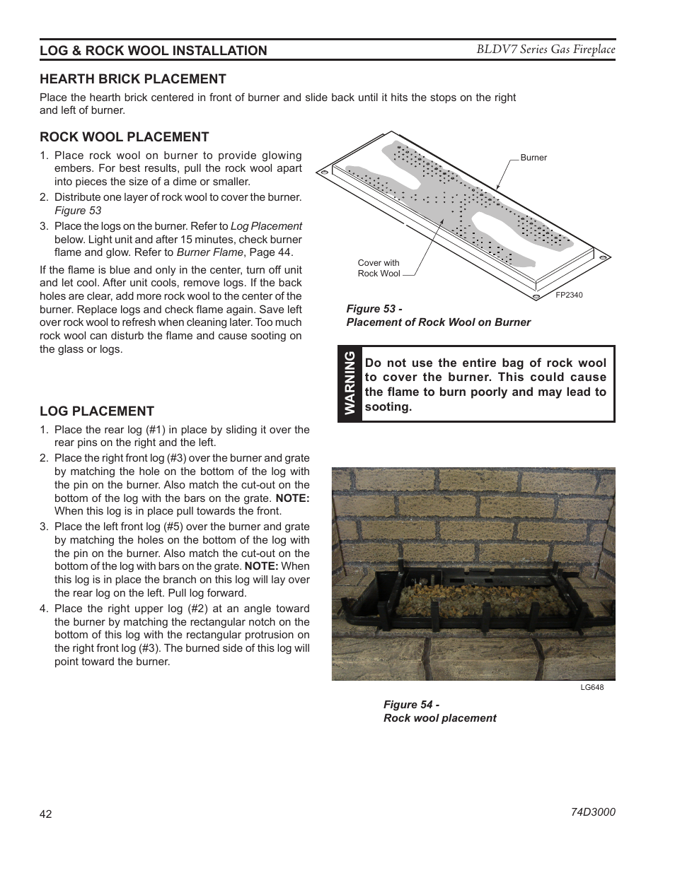 Monessen Hearth BLDV7 SERIES BLDV500N/PV7;N/PSC7 User Manual | Page 42 / 60