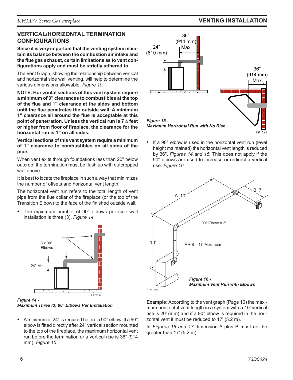 Monessen Hearth DIRECT VENT GAS FIREPLACE KHLDV400 User Manual | Page 16 / 64