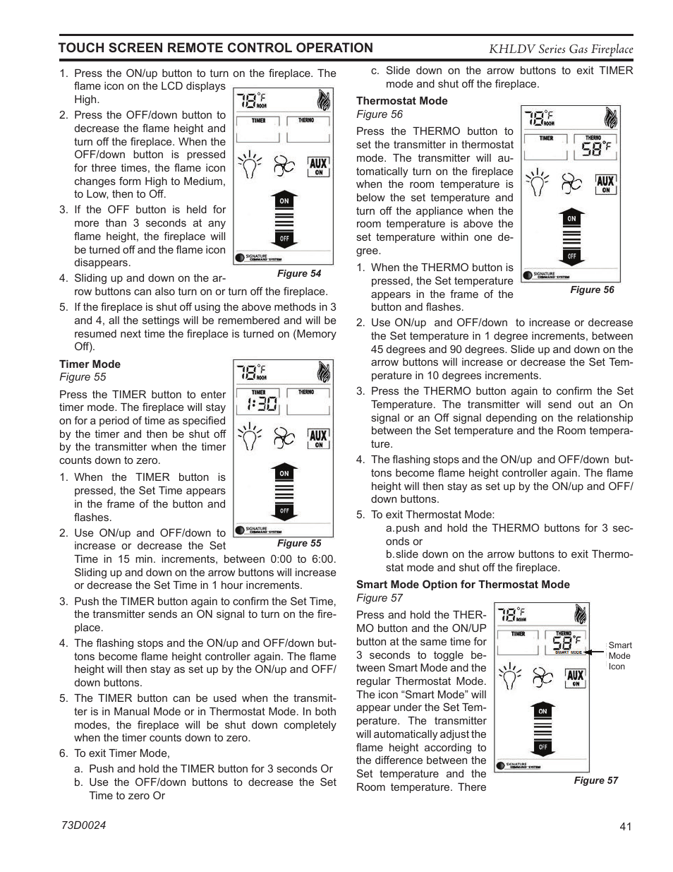 Monessen Hearth DIRECT VENT GAS FIREPLACE KHLDV400 User Manual | Page 41 / 64