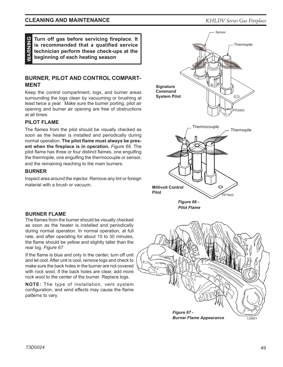 Monessen Hearth DIRECT VENT GAS FIREPLACE KHLDV400 User Manual | Page 49 / 64