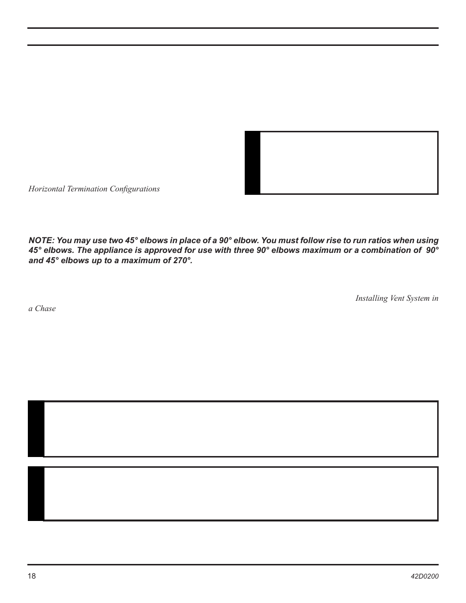 Vent installation, Warning, Notice | Monessen Hearth 6000DV User Manual | Page 18 / 52