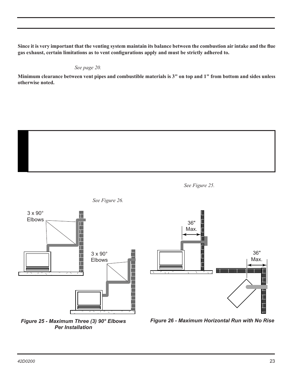 Vent installation, Warning | Monessen Hearth 6000DV User Manual | Page 23 / 52