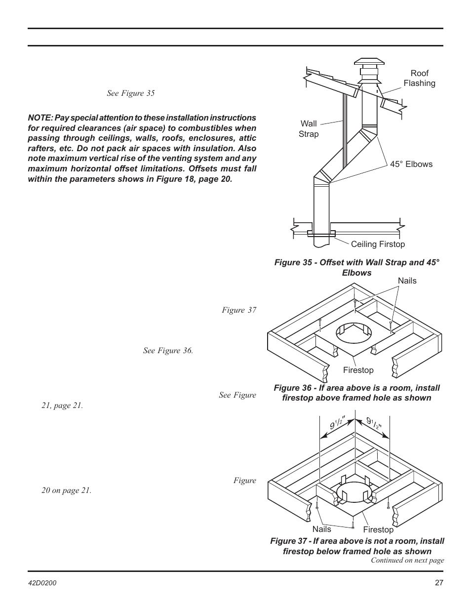 Vent installation | Monessen Hearth 6000DV User Manual | Page 27 / 52