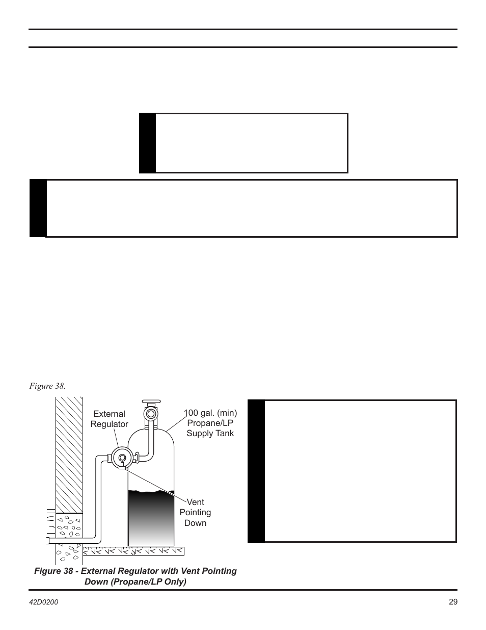 Caution fireplace installation, Caution, Warning | Monessen Hearth 6000DV User Manual | Page 29 / 52