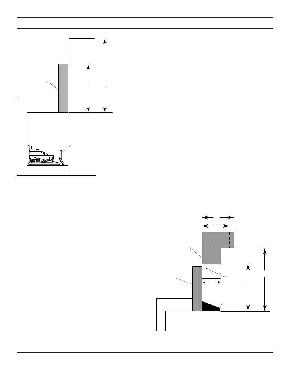 Clearances, Height requirements | Monessen Hearth DLX28 User Manual | Page 15 / 40