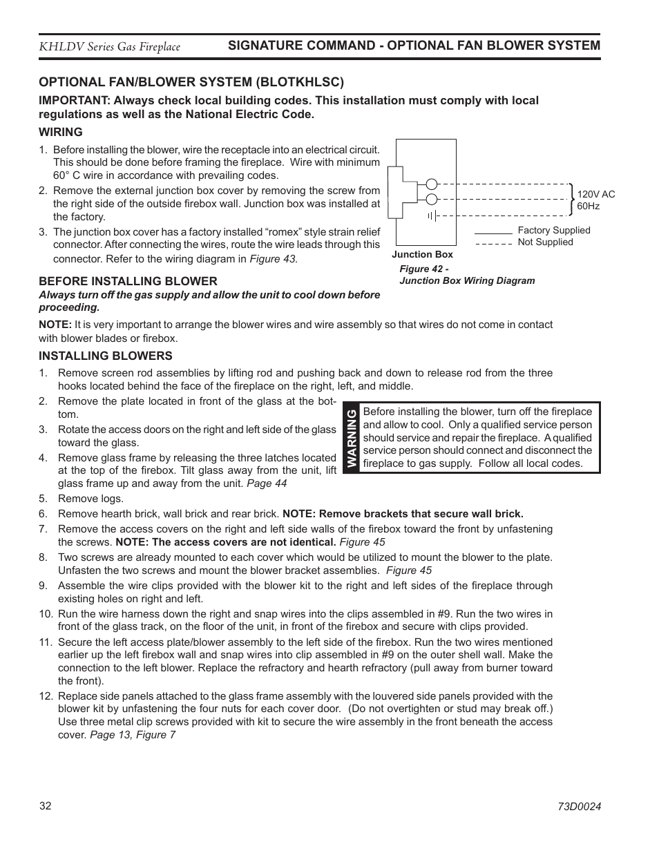 Monessen Hearth KHLDV400 User Manual | Page 32 / 64