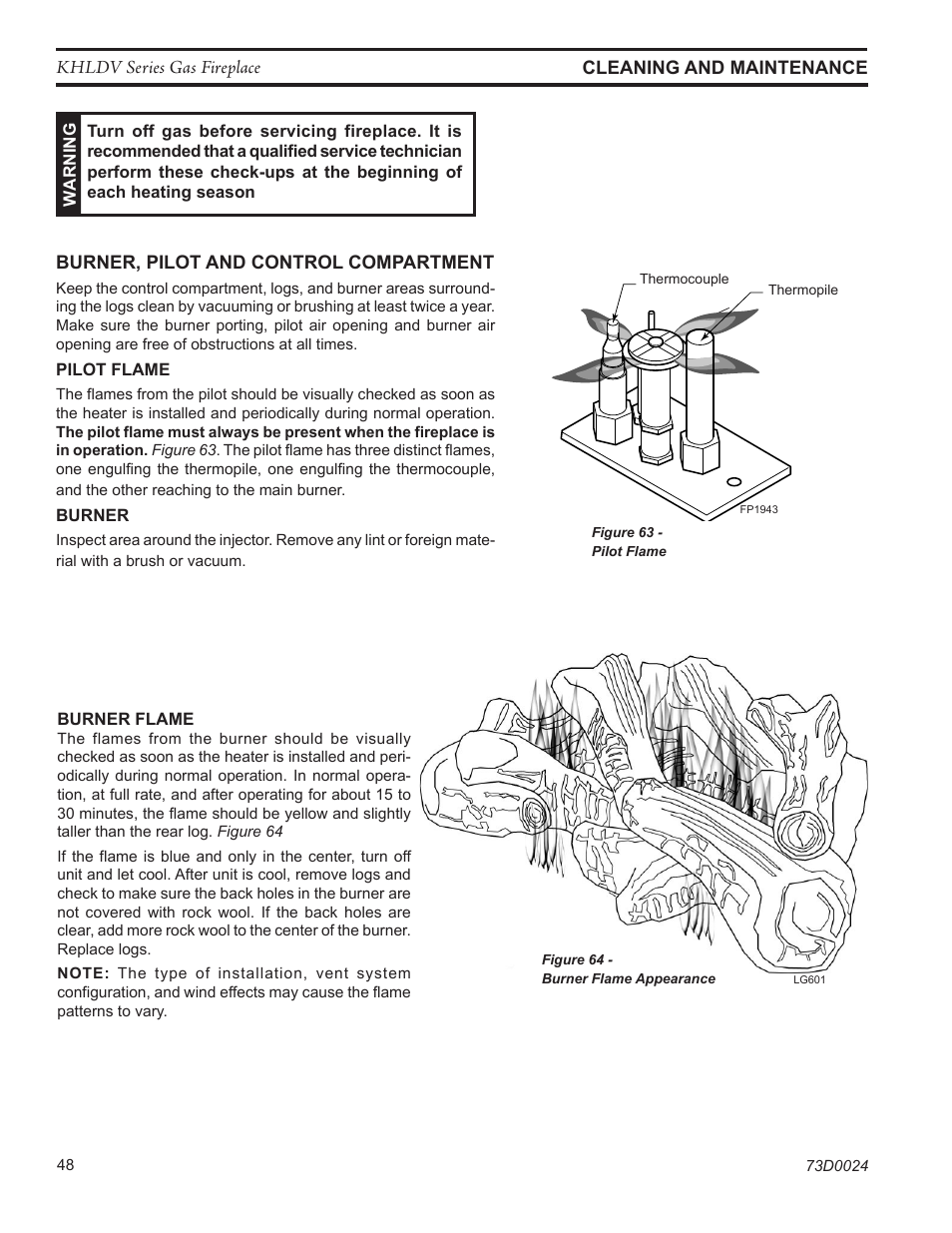 Monessen Hearth KHLDV400 User Manual | Page 48 / 64