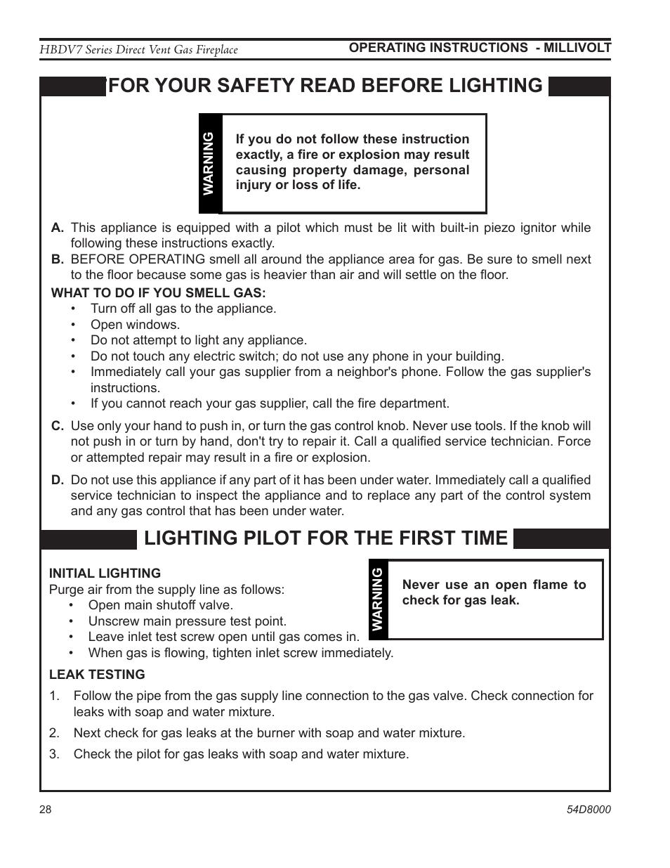 Monessen Hearth HBDV400N/PSC7 User Manual | Page 28 / 64