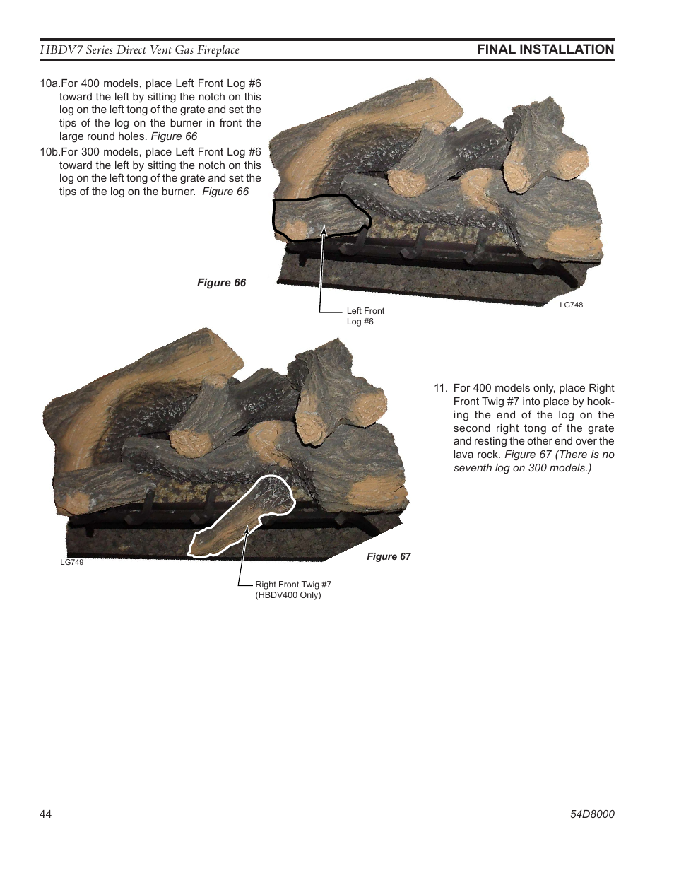 Lg748 hbdv log 6 | Monessen Hearth HBDV400N/PSC7 User Manual | Page 44 / 64