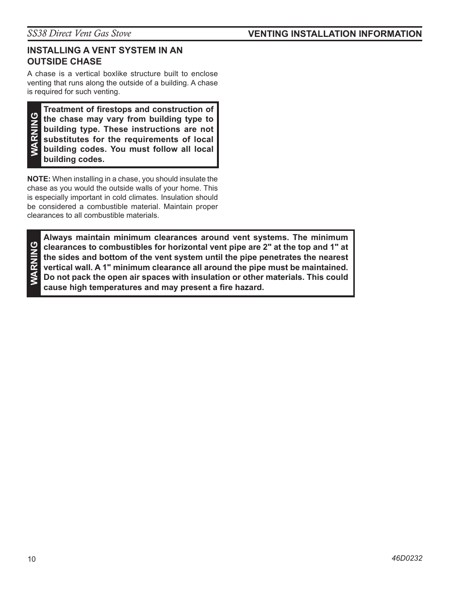 Monessen Hearth SS38 User Manual | Page 10 / 40