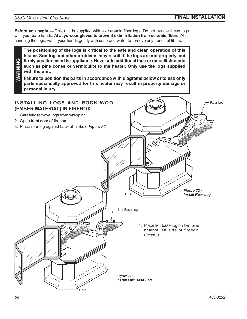 Monessen Hearth SS38 User Manual | Page 24 / 40