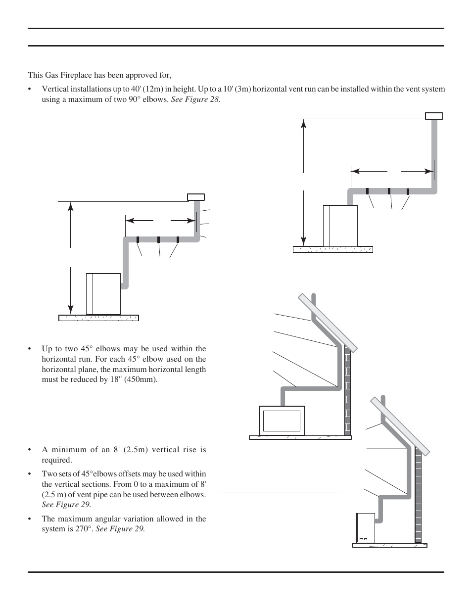 Vent installation | Monessen Hearth Direct Vent Gas Fireplace BDV500 User Manual | Page 23 / 52