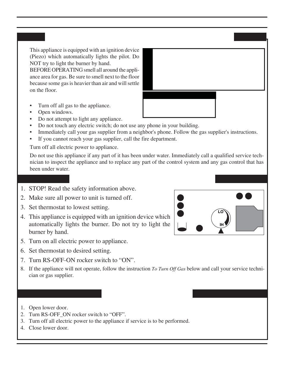 Lighting electronic ignition | Monessen Hearth Direct Vent Gas Fireplace BDV500 User Manual | Page 37 / 52