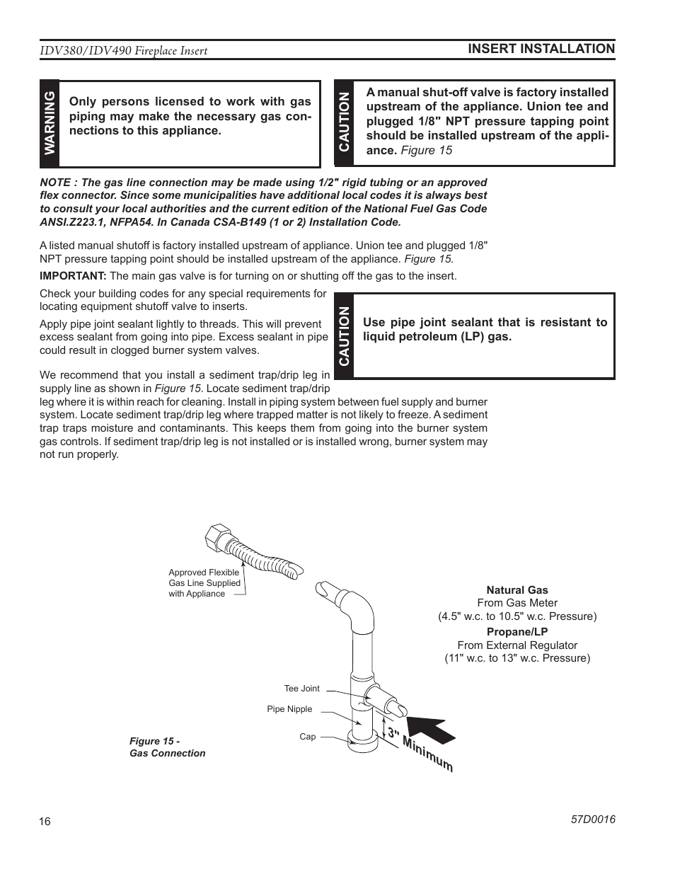 Monessen Hearth IDV SERIES IDV380NVC User Manual | Page 16 / 40