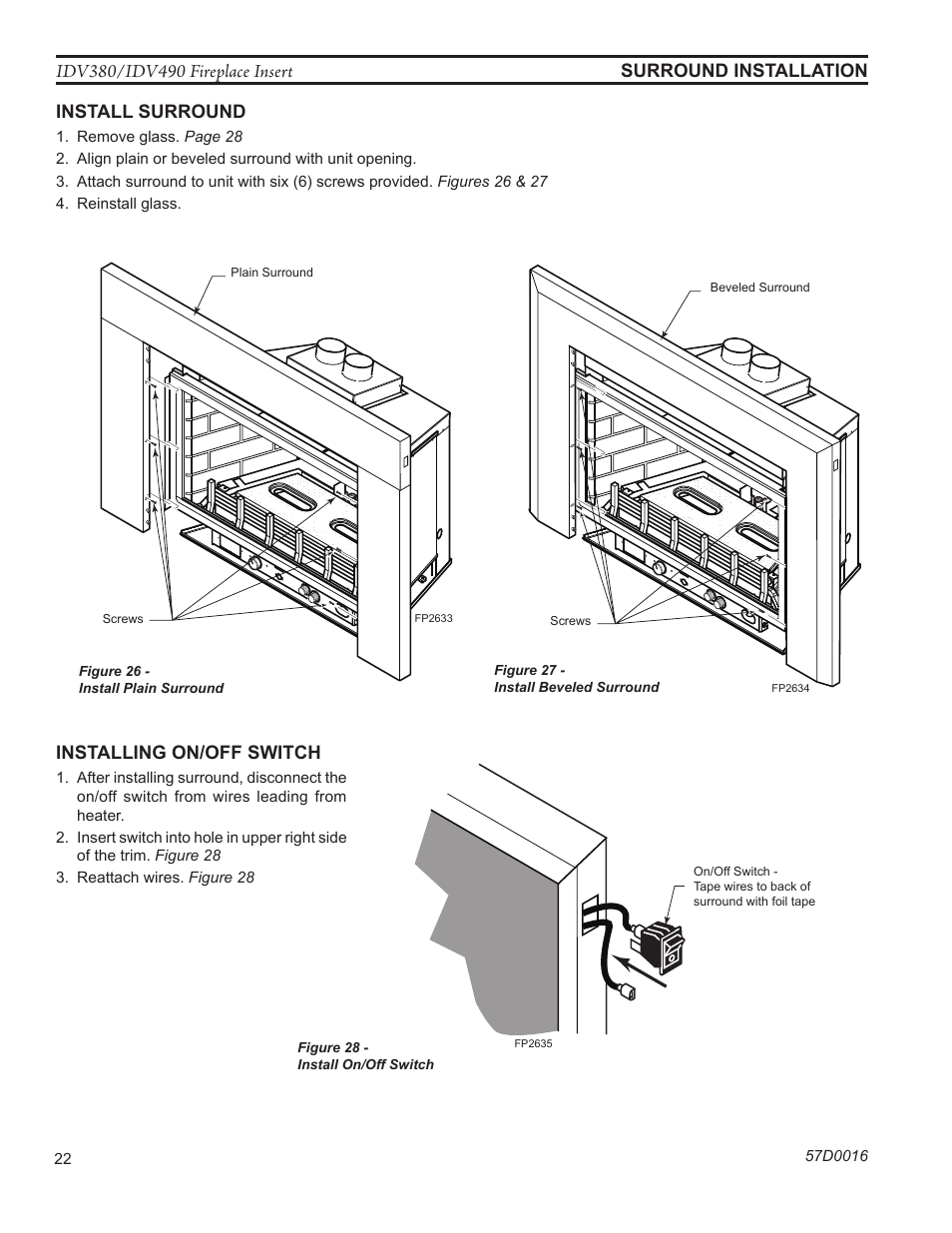 Monessen Hearth IDV SERIES IDV380NVC User Manual | Page 22 / 40
