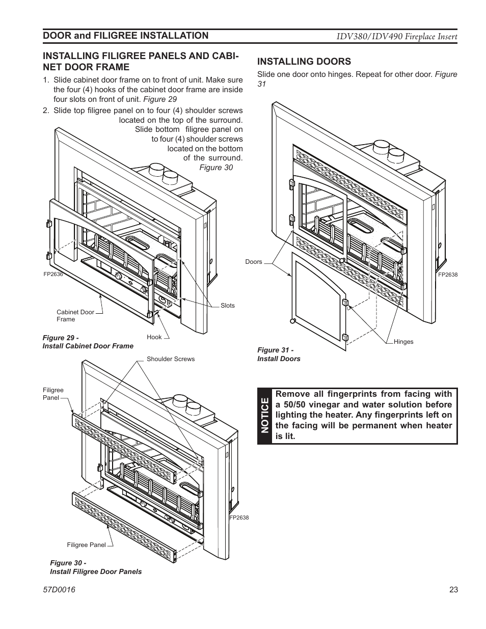 Monessen Hearth IDV SERIES IDV380NVC User Manual | Page 23 / 40