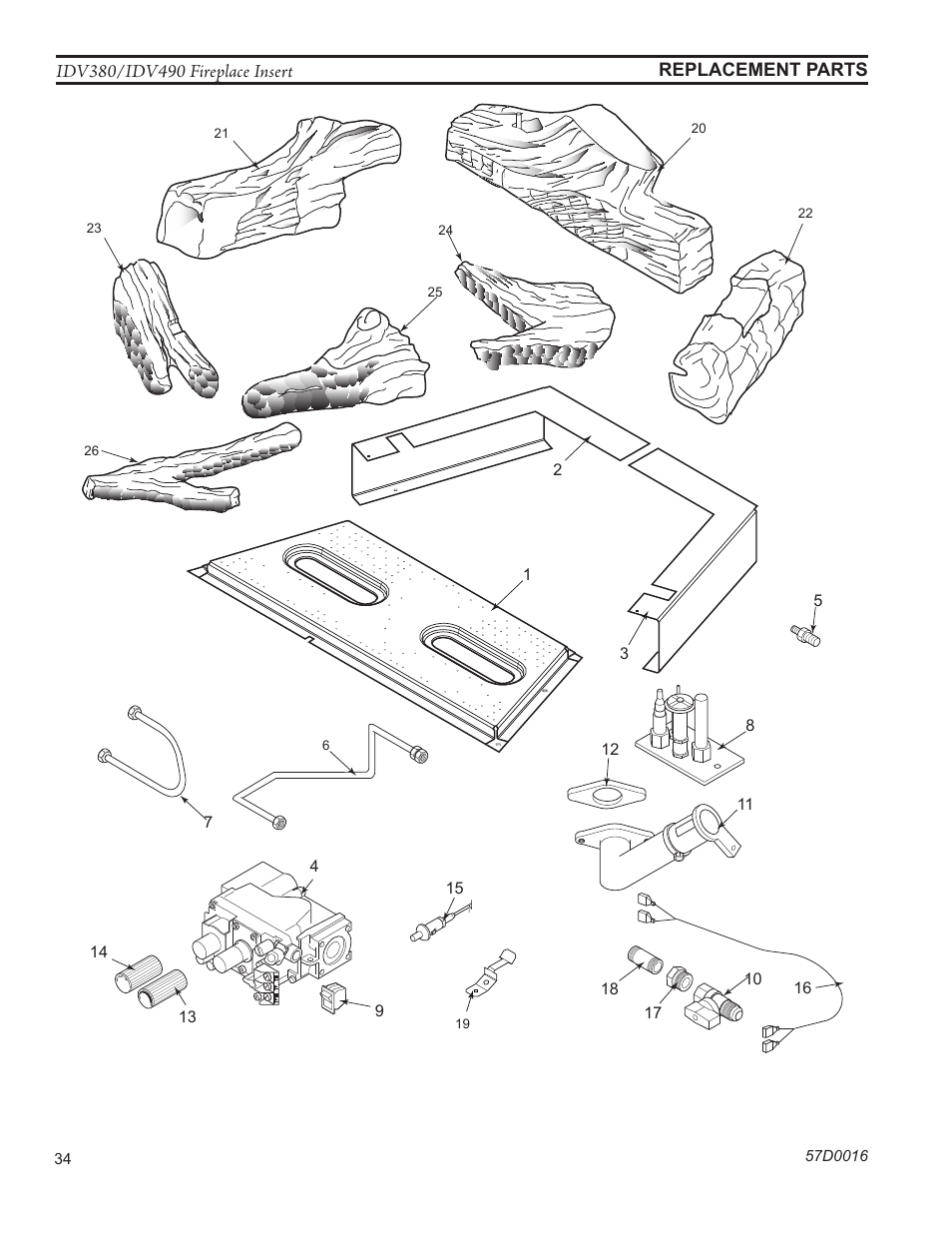 Monessen Hearth IDV SERIES IDV380NVC User Manual | Page 34 / 40