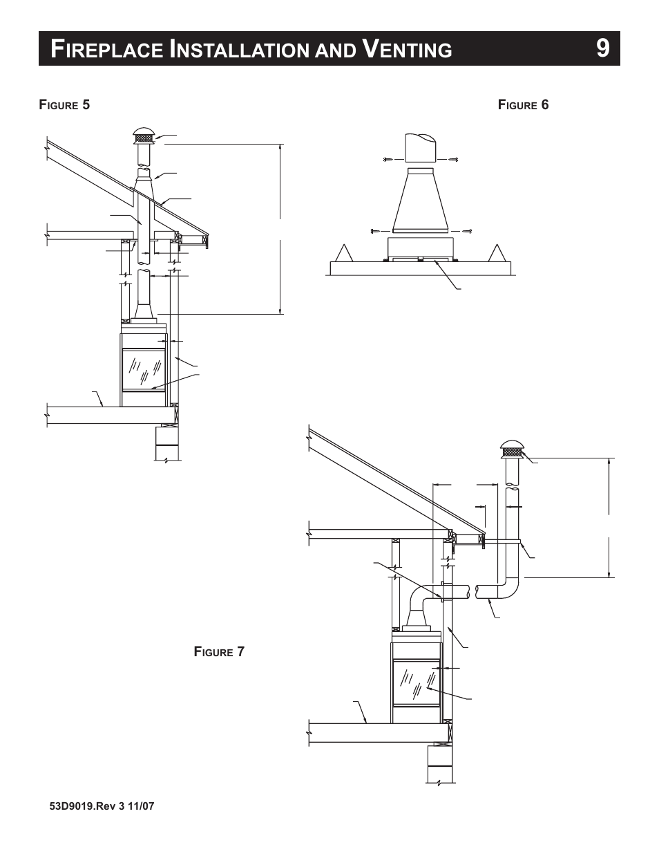 Ireplace, Nstallation and, Enting | Monessen Hearth B-Vent Specialty Gas Fireplace System DESIGNER SERIES User Manual | Page 10 / 26