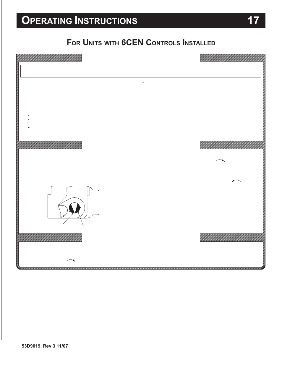 Perating, Nstructions, 6cen c | Warning, Nits, With, Ontrols, Nstalled | Monessen Hearth B-Vent Specialty Gas Fireplace System DESIGNER SERIES User Manual | Page 18 / 26