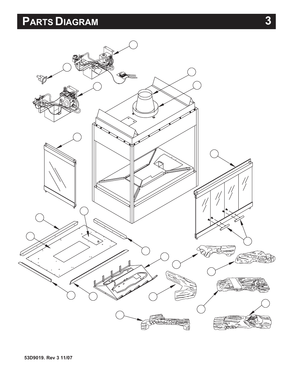 Arts, Iagram | Monessen Hearth B-Vent Specialty Gas Fireplace System DESIGNER SERIES User Manual | Page 4 / 26