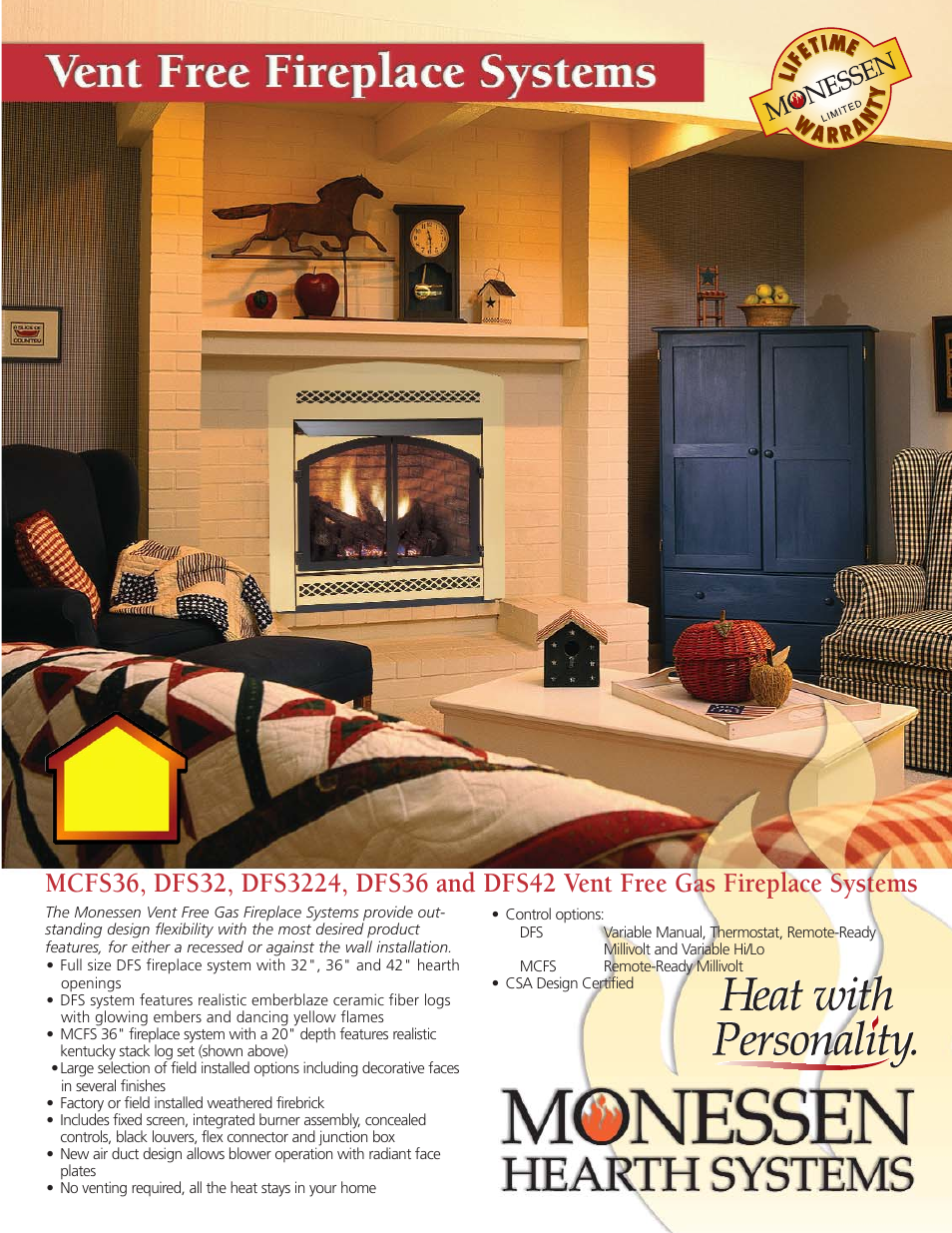 Monessen Hearth DFS3224 User Manual | 4 pages